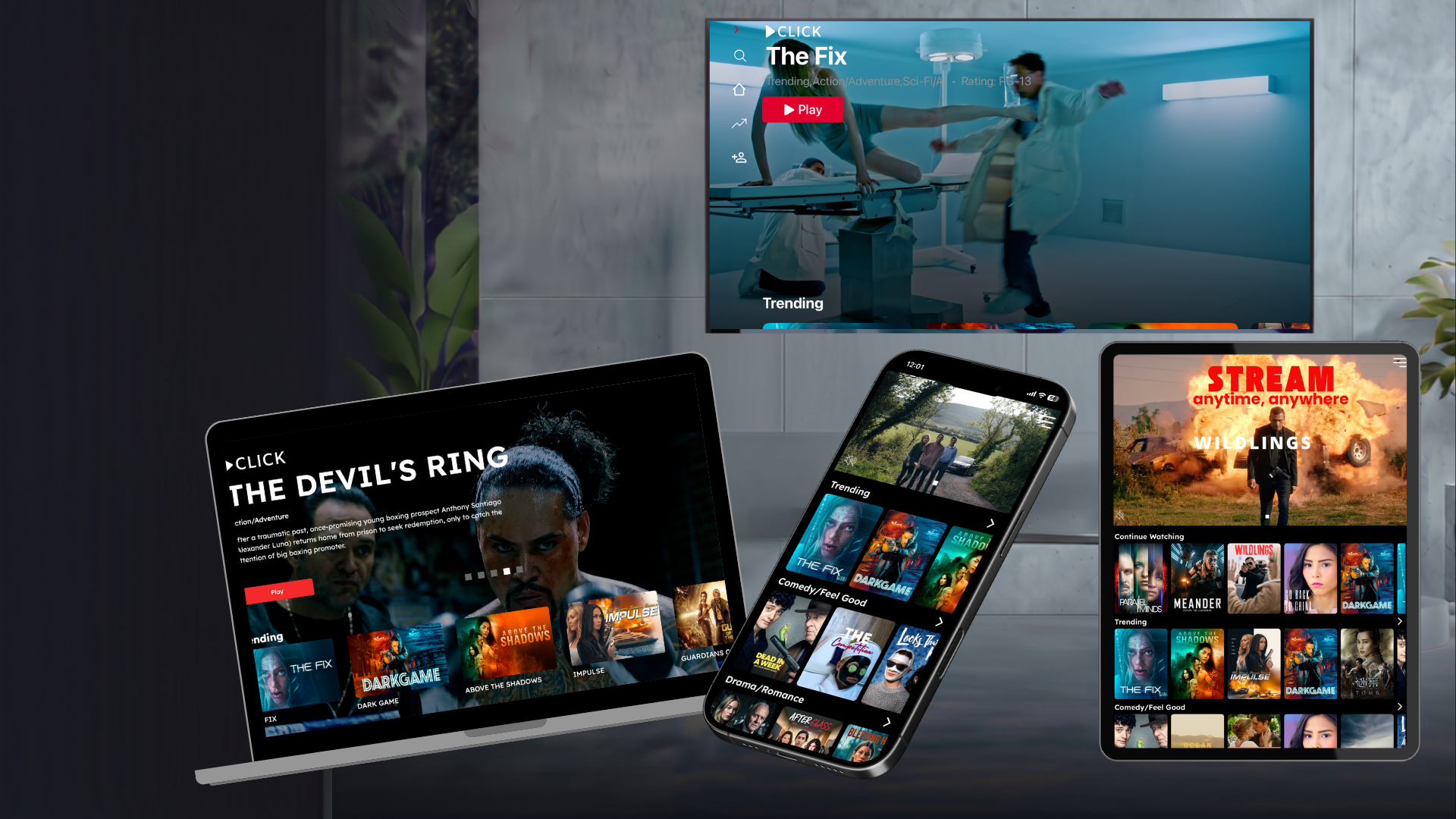 Watch Click on all devices